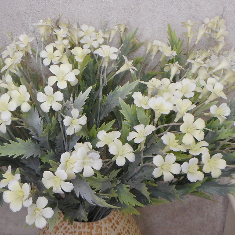 Artificial Campion Flowers Cream 59cm Artificial Flowers